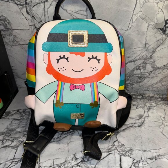 Luv by Betsey Johnson Leprechaun St Patricks Day Backpack Excellent - Picture 1 of 6
